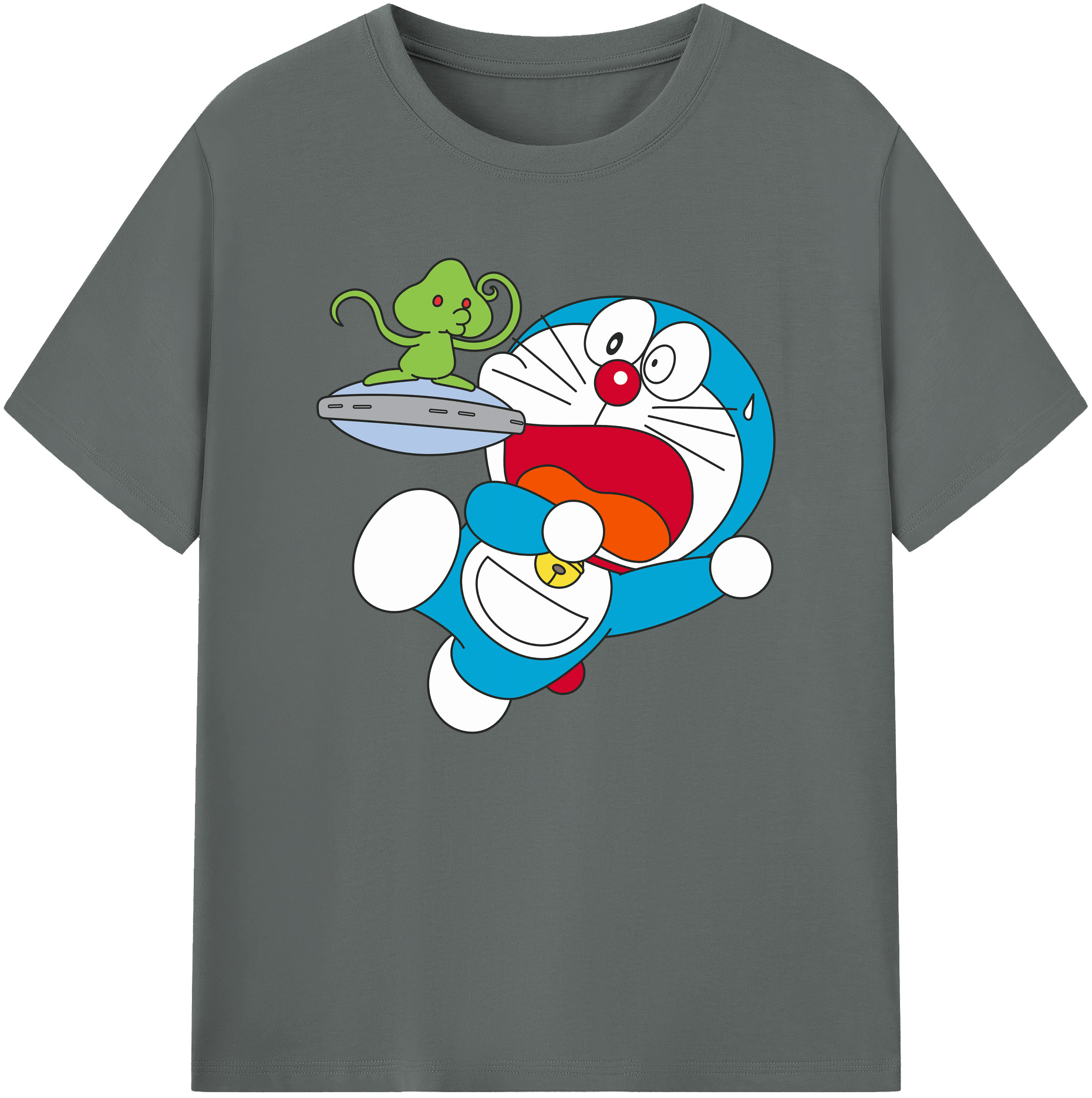 （画像用） ドラえもん Doraemon 綿100％ メンズ半袖Tシャツ｜肌触りやわらか＆通気性